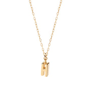 Elegant 18K gold-plated necklace with a dainty letter